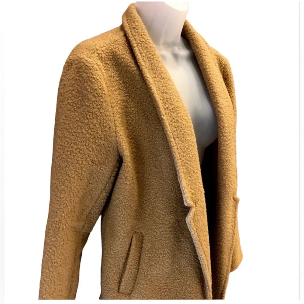 JustFab camel colored teddy jacket - Picture 2 of 6